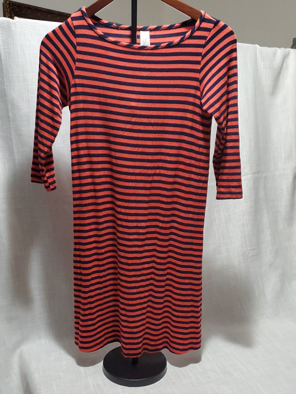 Yala Red and Navy Striped Knit Top